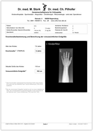 Protokoll Endgrößenbestimmung