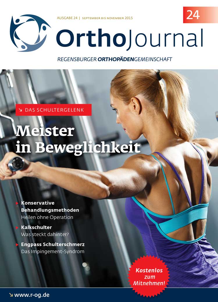 Neues OrthoJournal Schmerzen nicht auf die leichte Schulter nehmen www.orthopaederegensburg.de